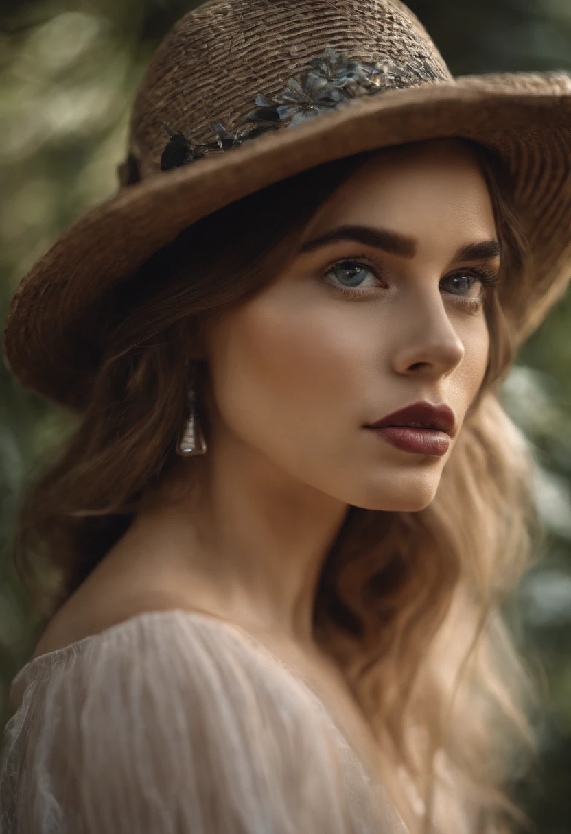 A girl in a garden,medium:illustration,beautiful detailed eyes,beautiful detailed lips,extremely detailed eyes and face,longeyelashes,highres,ultra-detailed,photorealistic,vivid colors,bokeh,portraits,warm tones,soft lighting