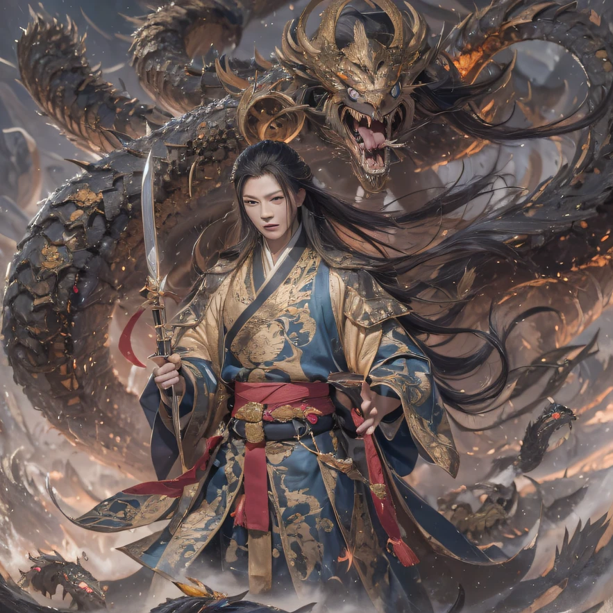 Wu Geng after going through some hard training, with the help of several main figures such as the great swordsman Ziyu and the Grand Marshal of the Underworld, with the help of several main figures such as the Great Swordsman Ziyu Underworld, the leader of the Shenyin tribe, Peacock Rebellion and Ten Punishments, and confronted the evil forces, broke the heaven and earth net laid by the Holy King of the God Race, and successfully marched to the God Domain with his companions of all races, but on the way they also faced more dangerous ambushes and traps, Wu Geng learned about the past of the underworld and decided to fight for the future of the three tribes;On the night of the dark moon, the ten punishments once again turned into monster form, revealing everyone's whereabouts;The Kraken family in the ocean is watching;The vanguard of the Air Protoss arrived and the war was about to break out,The disciple of Lingwu Academy is Mo Yunzong, He saw in him his former self, It was decided to take him as an apprentice, Teach him how to protect himself, But because of the Tibetan star map, He established relationships with the Liu family and the Jade Sword Sect, It opens with the death of Liu Hanshu, Qin Yu embarked on the road of confrontation with a strong enemy, Working hard, Make yourself stronger, Stick to your own core path of justice, I also want to protect the people I care about, The three brothers took off, And embarked on a long journey to find a good brother, Qin Yu, Where are Xiao Hei and Hou Fei(canyons)Climb the streets(Doomsday Stream)eyes filled with angry,He clenched his fists,Rush up,Deliver a fatal blow to your opponent,full bodyesbian,Full Body Male Mage 32K(Masterpiece Canyon Ultra HD)Long flowing black hair,Campsite size,zydink, The wounded lined up in the streets(canyons)Climb the streets, The scene of the explosion(canyons), (Linen batik scarf), Angry fighting stance, looking at the ground, Batik linen bandana, Chinese python pattern long-sleeved garment, canyons(Abstract propylene splash:1.2), Dark clouds lightning background,Flour flies(realisticlying:1.4),Black color hair,Flour fluttering,rainbow background, A high resolution, the detail, RAW photogr, Sharp Re, Nikon D850 Film Stock Photo by Jefferies Lee 4 Kodak Portra 400 Camera F1.6 shots, Rich colors, ultra-realistic vivid textures, Dramatic lighting, Unreal Engine Art Station Trend, cinestir 800,Flowing black hair,(((Jungle Canyon)))The wounded lined up in the streets(vale)Climb the streets,Movie master real-time image quality
