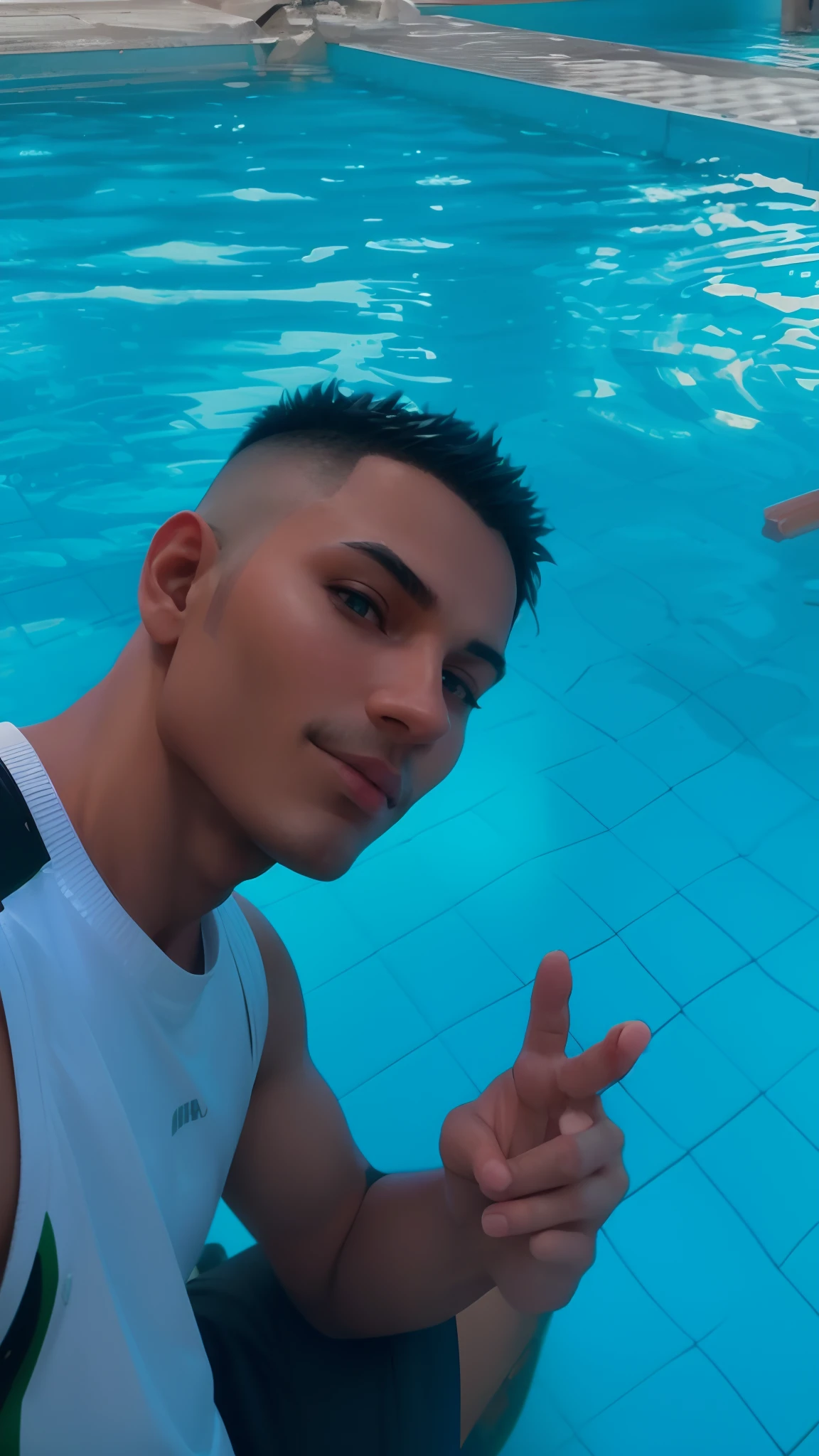 There's a man in a blue swimsuit lying in a pool, bottom angle, em uma piscina luxuosa, caio santos, sentado na piscina, Twink, em uma piscina, 18 anos, Artem, ao lado de uma piscina, Jovem espanhol, Banheira, diego fernandez, Michal, Diego 5, Daniel Dociu