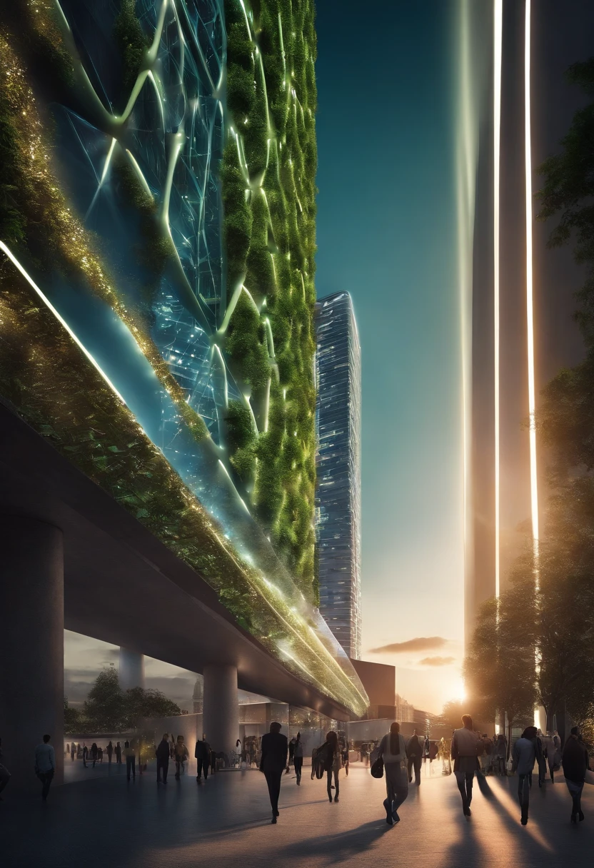 crea (bn,infraestructura eficiente,paisaje urbano moderno,inteligencia artificial,High-tech innovation,Innovative energy sources,vida urbana bulliciosa,comunidades vibrantes y diversas,moda futurista,Implant Technology,realidad virtual integrada,holographic screens,air perspective,ambiente nocturno,Urban Utopia,sistema de transporte de alta velocidad,espacios verdes,coexistencia armoniosa,Seamless integration of nature, horizonte impresionante,estructuras experimentales,sistemas de vigilancia avanzados,muelles portuarios,parques de skate,instalaciones futuristas,experiencias inmersivas de realidad aumentada,dispositivos conectados,Interactive Public Spaces,Innovative communication technology,paleta de colores vibrantes,pasarelas iluminadas,Happy and Prosperous Citizens,ambiente multicultural,Exciting and dynamic future,Max Quality,4k,high resolusion: 1. 2),mapa de ciudad futurista,paisaje urbano avanzado,Technology Architecture,rascacielos resplandecientes,floating vehicles,neon lights,futuro en desarrollo,arte conceptual,Sci-Fi Aesthetics,edificios detallados,red de transporte,calles serpenteantes,Smart City Design.