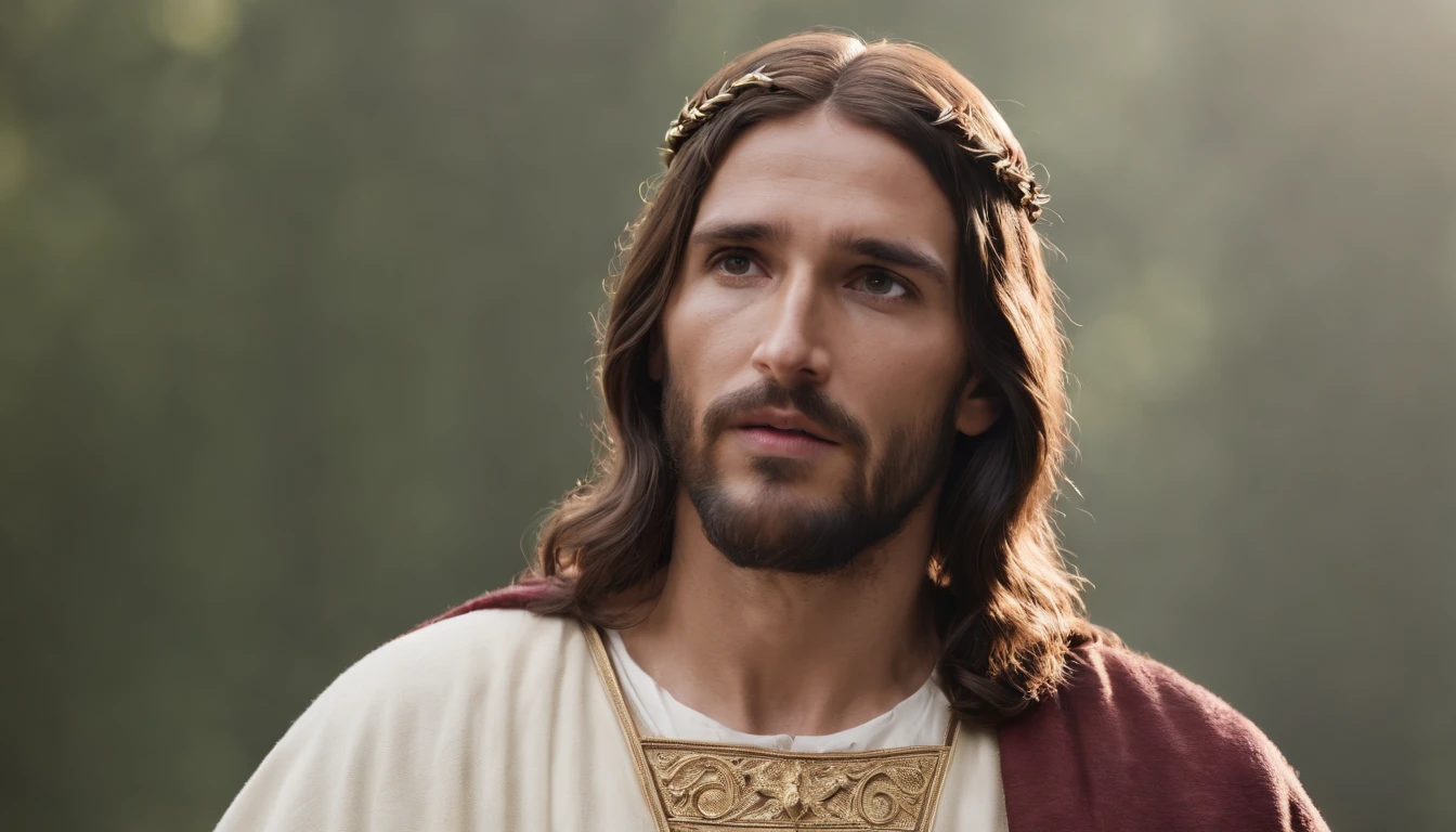 Jesus with crown