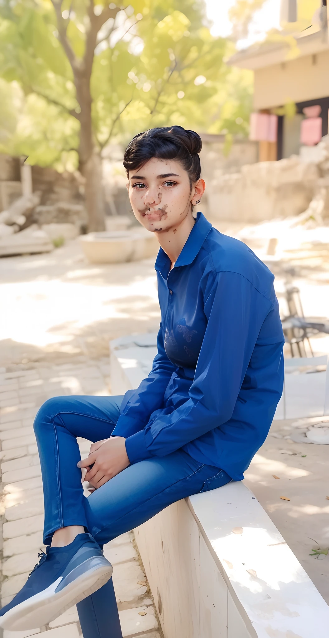 ultra realistic photo, ((21 year old girl wearing training bra)), deanwo, (narrow hips), (freckles: 1.0), 1girl, blush, masterpiece, best quality, absurd, award-winning photo, extreme detail, extremely intricate,, detailed face + eyes, natural lighting, realistic, highly detailed, photography, masterpiece, high quality, high quality, highres, sexy, lovely, detailed face, full body, beautiful face, open black shirt, goosebumps, 1solo, 1girl