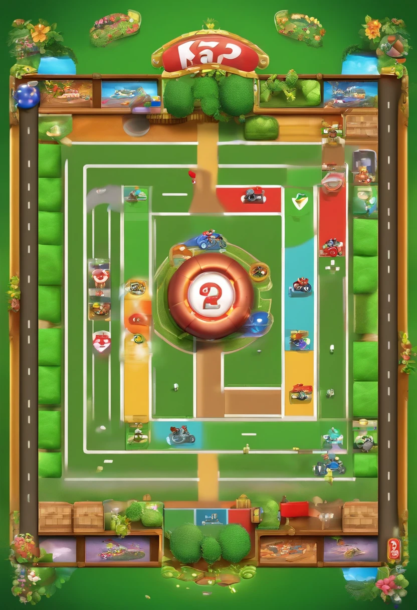 Mario Kart ludo board