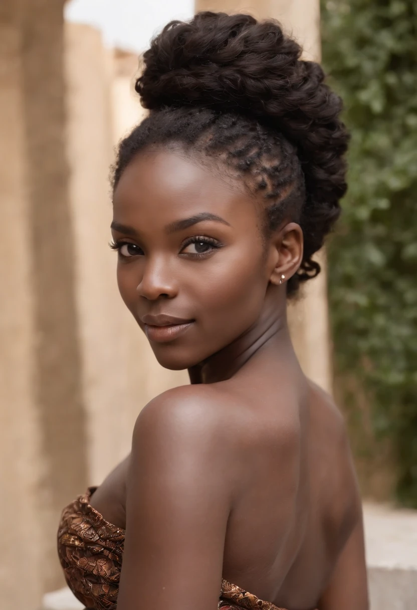 ((African dark skin, very deep ebony skin)), ((her beauty is undeniable)), ((excited cute face)), ((hyper detailed perfect eyes,)), ((cute pose)), (eductive )), sexy, (( fashion)), ((African long curly afro ponytail hair,)), (( skin)),  sharp focus cgi, photorealistic, high detail, realistic, masterpiece, absurdres, best quality, HDR, high quality, high-definition, extremely detailed, 8k wallpaper, intricate details, 8K uhd, Full-HD, (realistic photo:1.2), contrast, harsh lighting, cinematic lighting, natural lighting, hard light, backlighting, global illumination, ambient occlusion "Chapter One: The journey begins. A book, a beach, and endless possibilities. What will these pages reveal in Malindi?"