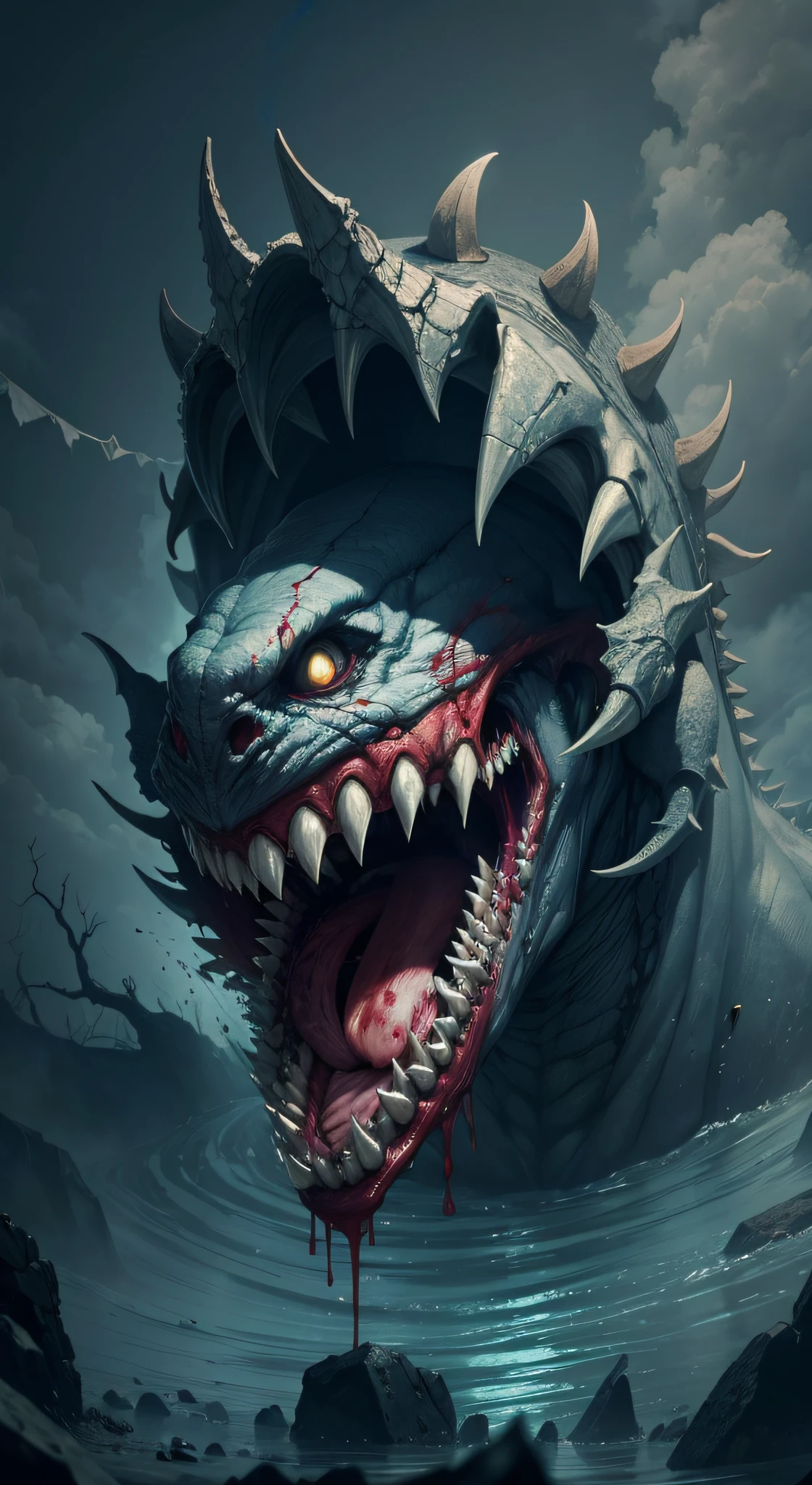 Dragon.Wild.Sharp teeth.Huge body.Approached.黒いmouth.Slimy Throat.scales.A slimy tongue licks me. mouth.Get on your tongue.Physical Difference.naked.Human first person perspective.Closing Arms.Stretch out one hand.A big tongue wraps around my arm.Dripping saliva.Evil yellow eyes staring.mouthが近づいてくる.Swallowed Whole.prey.Hot breath.差し迫ったSwallowed Whole.drool dripping. Shadows Spread.Hot breath.fog.A terrifying growl. Enveloped in darkness.Touching the tongue.Uplifting.forest.nature.Realistic.sense of distance.詳細なmouth内.(masterpiece.Highest quality.)