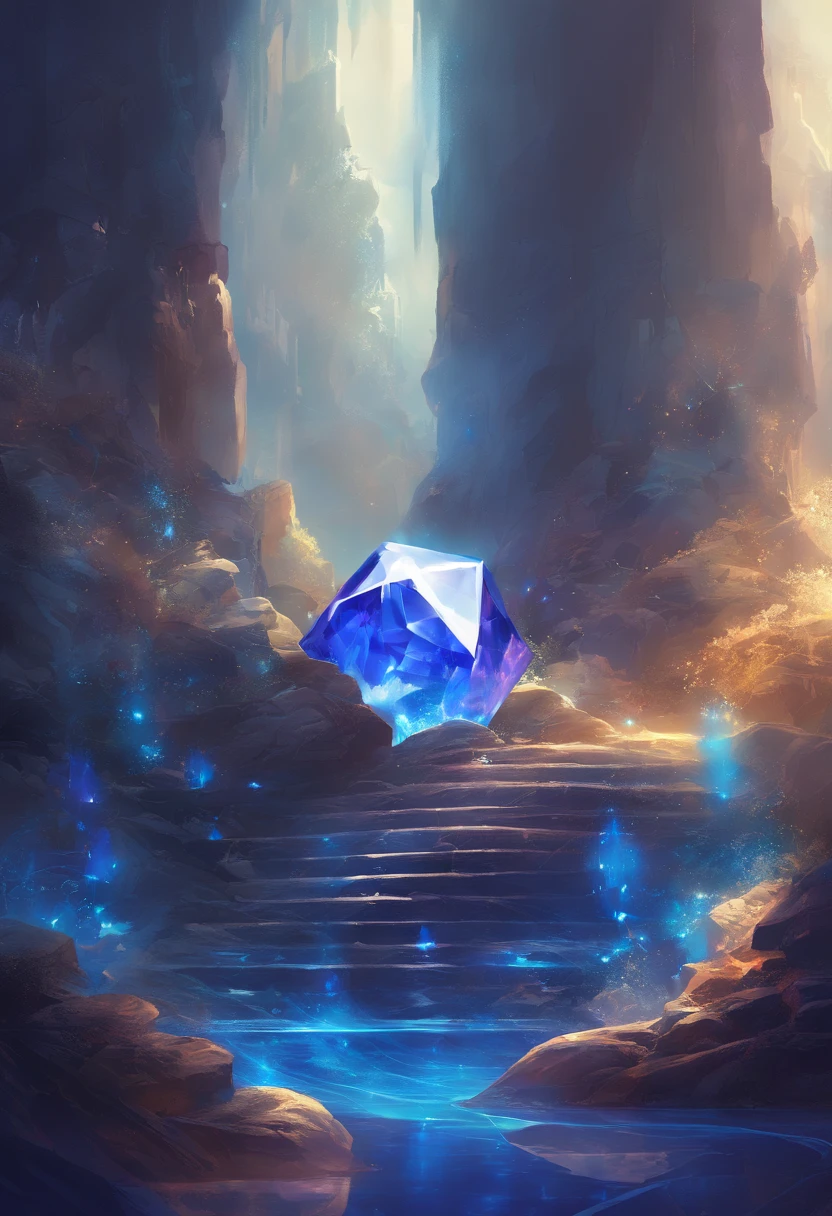 glowing sapphire