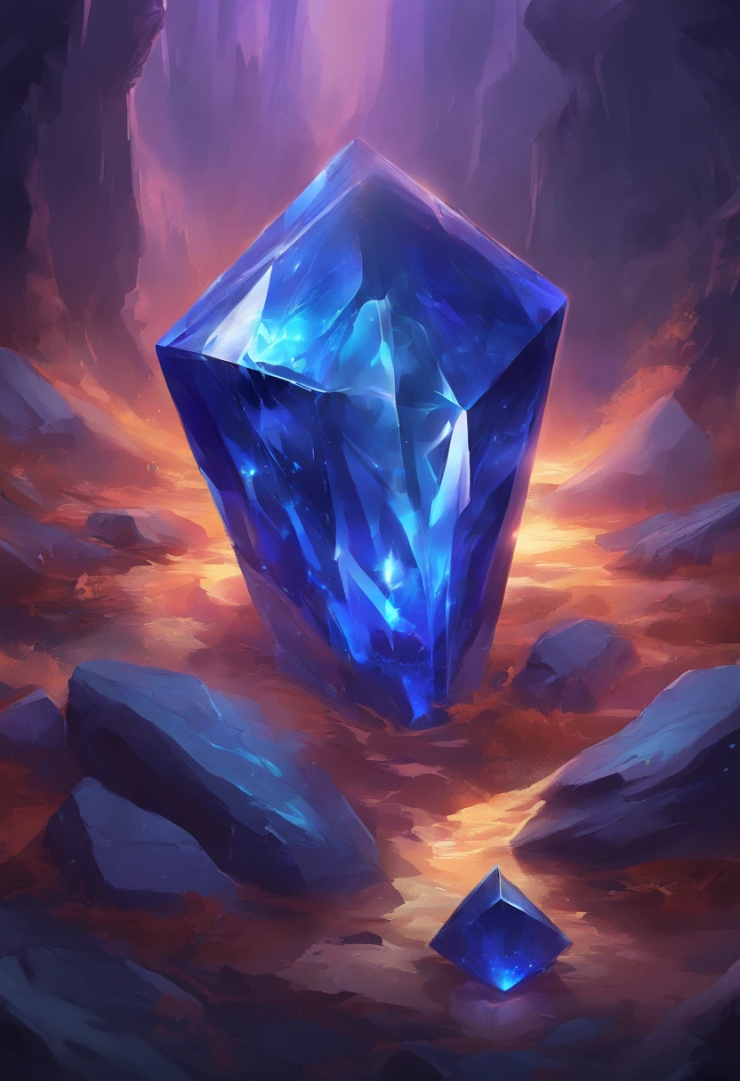 glowing sapphire