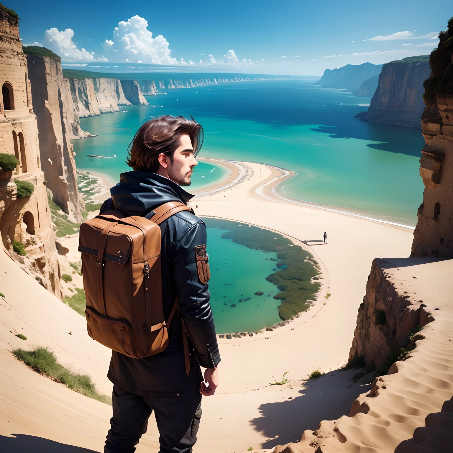 A man decide to travel the world Solo