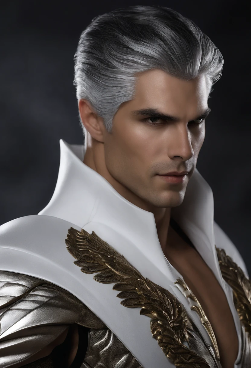 Um homem branco de cabelos platinados vampiro , uma homem branco cabelos pretos Superman , uma mulher negra cabelos ondulados poderes de jaguara(pantera negra) , Brown Hair Man Thunder Powers , mulher branca cabelos ruivos controla a gua , Chinese man controls dragons , um Androide de 3 metros de altura