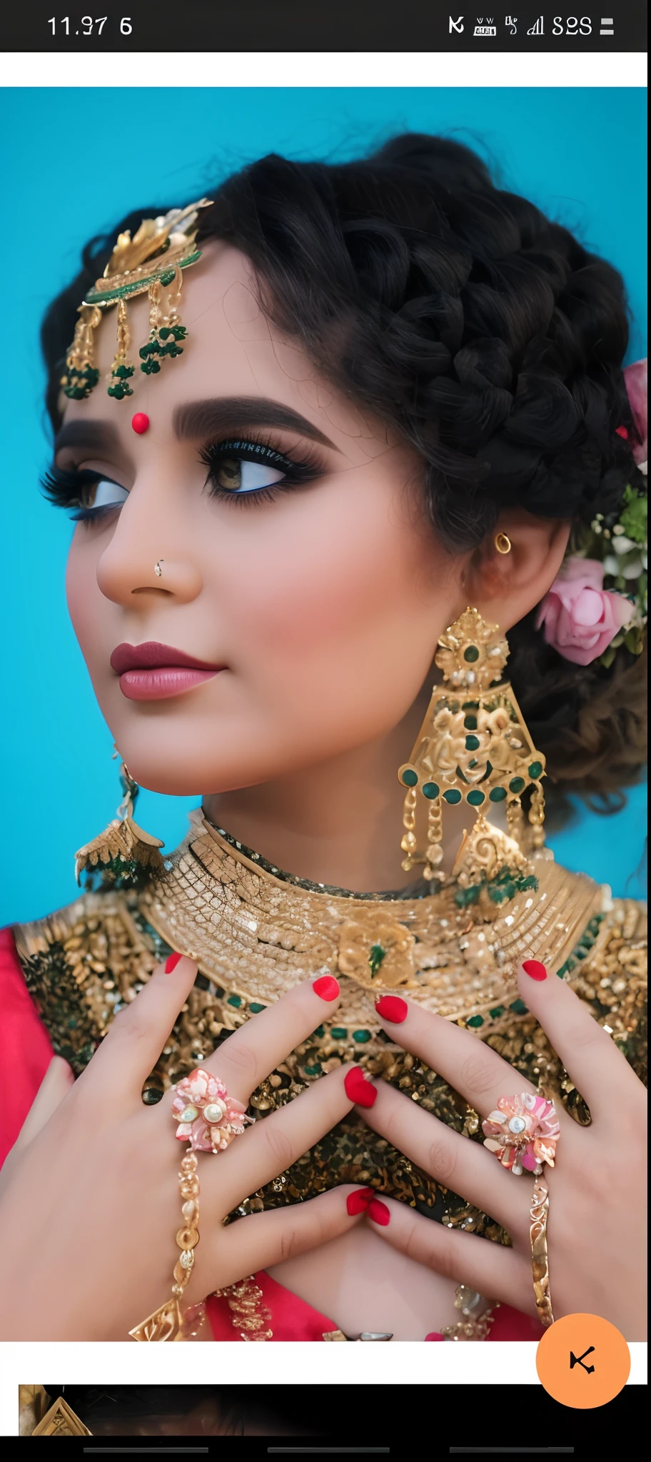 Like a doll and crown on a head