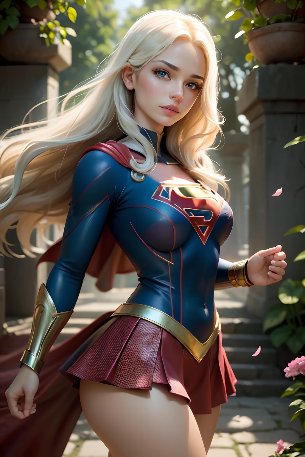 Beautiful, Powerful supergirl with flowing blonde hair and a captivating smile. your strength, Muscular Physique Radiates Confidence and Strength. Os detalhes intrincados de seu rosto, showing off her piercing blue eyes and perfectly shaped lips, melhorar seu carisma geral. She is the epitome of female empowerment and strength. Realistic, fotografia. Fantasia rasgada.
Ela fica alta em um jardim vibrante, Full of lush greenery and colorful flowers. Sunlight gently caresses your flawless skin, criando um, brilho suave. The garden is teeming with life, com borboletas voando ao seu redor, attracted by its natural beauty.
The scene is captured in stunning 8K resolution, garantindo a mais alta qualidade e clareza. The image is ultra-detailed, reflecting every intricate aspect of Supergirl's appearance and the surrounding environment. With realistic and photorealistic rendering, Cada detalhe, from the texture of the hair to the delicacy of the petals, is brought to life.
O estilo de arte mistura elementos de retratos e arte conceitual, creating a unique and captivating composition. It shows the powerful presence of supergirl amidst the serene beauty of nature. The colors are vivid, accentuating the vibrancy of the garden and enhancing the overall aesthetic appeal.
The lighting in the image is meticulously crafted, emphasizing Supergirl's characteristics and adding depth to the scene. O macio, A luz do sol quente projeta sombras delicadas, melhorar ainda mais a qualidade tridimensional da obra de arte.
Em resumo, The prompt is:
Supergirl, louro, peituda, musculoso, belos olhos detalhados, beautiful detailed lips, olhos e rosto extremamente detalhados, long eyelashes, cena do jardim, 8K resolution, ultra-detalhado, Realistic, fotorrealista, Retrato, arte conceitual, vivid colors, luz solar quente, Women's Strength and Empowerment.