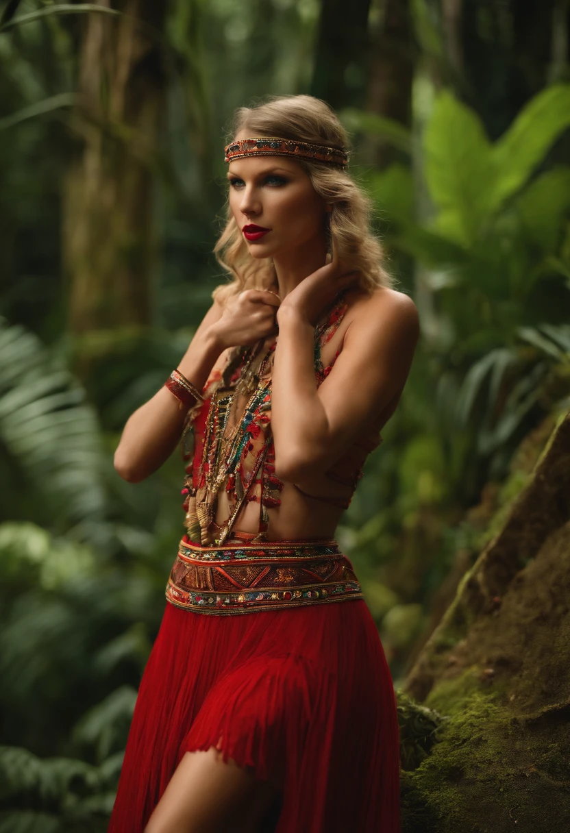taylor swift ,na amazonia,com indigenas,gravando clipe