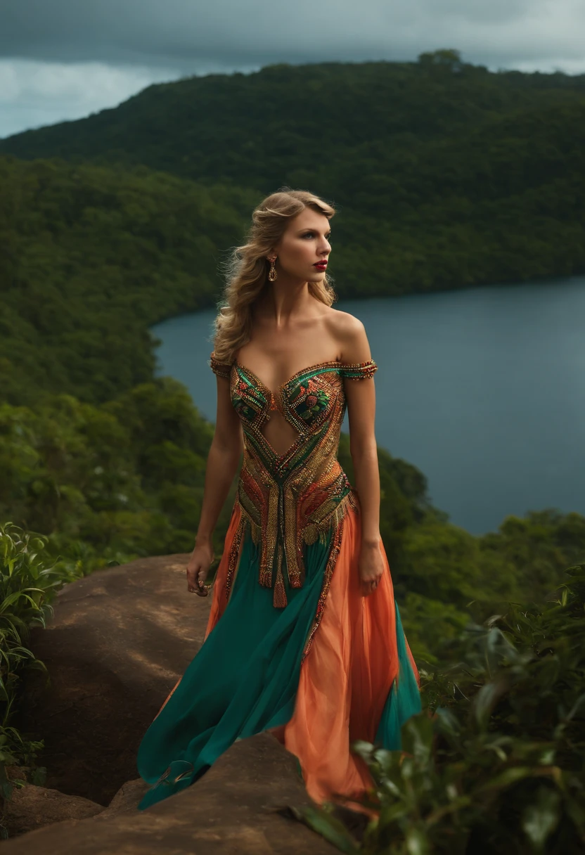 taylor swift ,na amazonia,com indigenas,gravando clipe