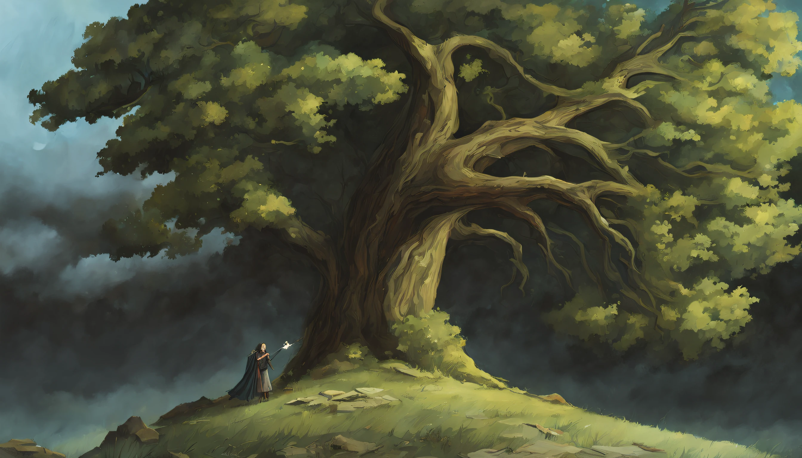 (gigantic,large,sinister) dead trees,under [the mantle] of the (blood:1.1,moon:1.1) in the sky,haunting,(dark,ominous) and enigmatic (realm:0.9,world)