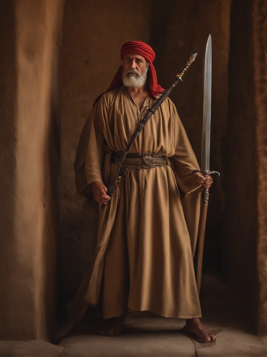 (Biblical times) (personagem biblico) Povos judeus, Soldados de israel, holding swords in hand, plhar de maldade, profundidade de campos, Bokeh, Realismo de Hentail, fotorrealista, Realismo ultrarrealista, Fotografado profissional, 8k UHD , Digital SLR, HDR , Primary tablet, melhor qualidade, filme granular, Pinturas fotorrealistas, Fujifilm XT3