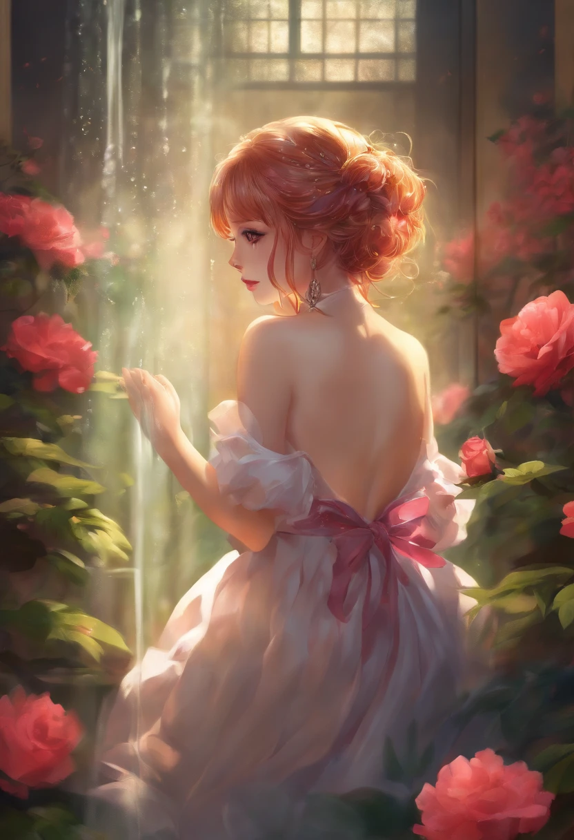 Anime girls shower
