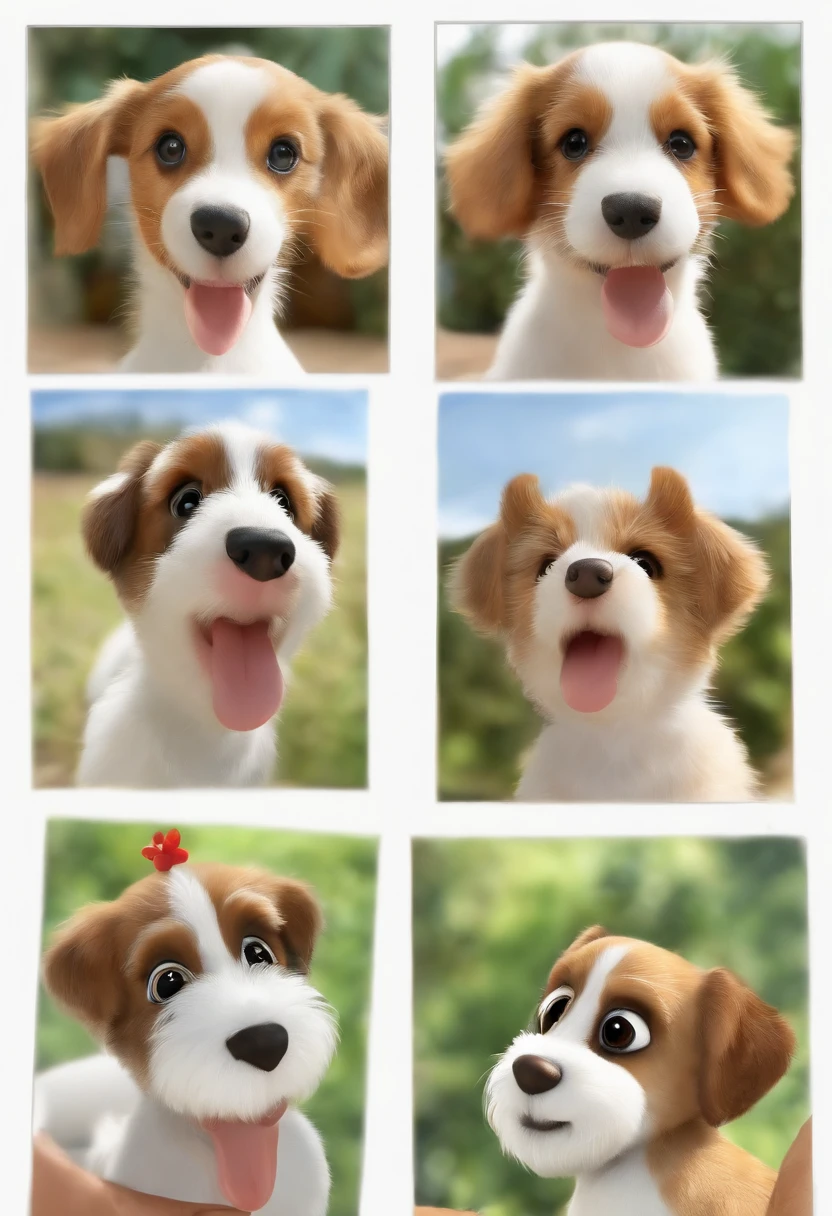 Que tal um pequeno cachorrinho chamado Bolinha? Here are some prompts for character design in various angles and poses for Seaai to draw in cartoon style:
Angulo frontal, postura ereta:
Little ball looking straight ahead with excited ears and a curious expression.
Perfil, sentado:
Bolinha sentado de lado, with his tongue out and a contented expression.
Angulo superior, deitado de barriga para cima:
Bolinha deitado de costas, olhando para cima com olhos brilhantes e patinhas para o ar.
Angulo inferior, pulando de alegria:
Bolinha pulando para cima, with outstretched paws and an expression of pure happiness.
Angulo lateral, cheirando uma flor:
Little ball tilting her head to smell a flower on the ground, com um olhar curioso.
De costas, olhando por cima do ombro:
Little ball turning her head looking over her shoulder with a mischievous look.
Correndo, vista lateral:
Little ball running with its ears in the wind and tongue out, expressando pura energia.
De frente, com um brinquedo na boca:
Bolinha segurando um brinquedo na boca, com olhos brilhantes e entusiasmo.