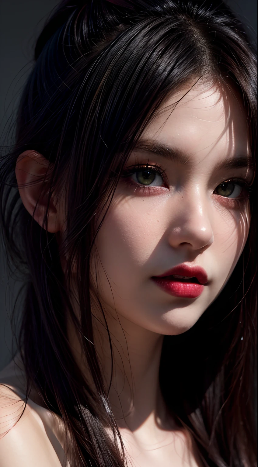 superb rendering, 8k, Masterpiece, Ultra Quality, Beauty: 1.2, Professional Illustration: 1.1, Ultra Detail: 1.3, Ultra Lighting, Highly Detailed, (dark light details) 1girl,
Goth_punk
heterochromia with Red Eyes and Yellow Eyes