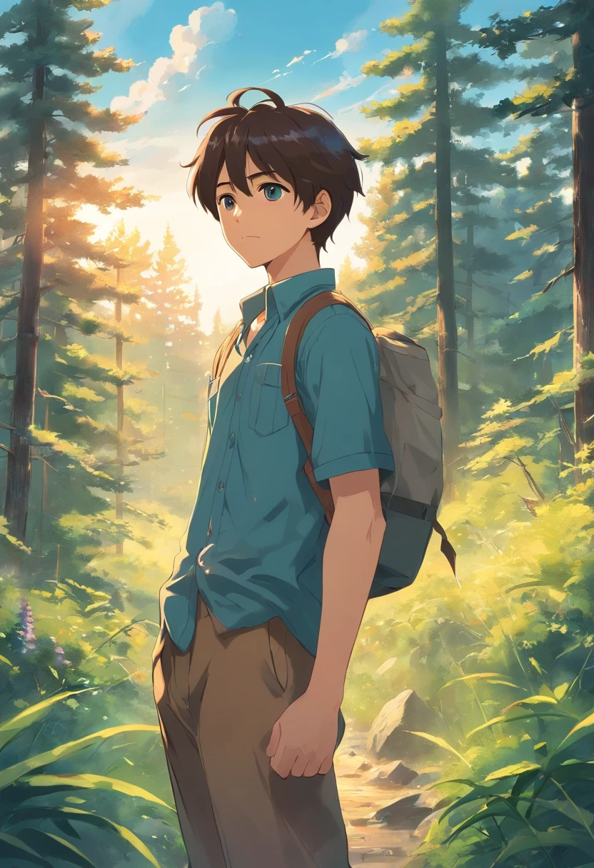 i want a charachter who is a young man in like his 20's living in 1940, he is a lumberjack make him readhead