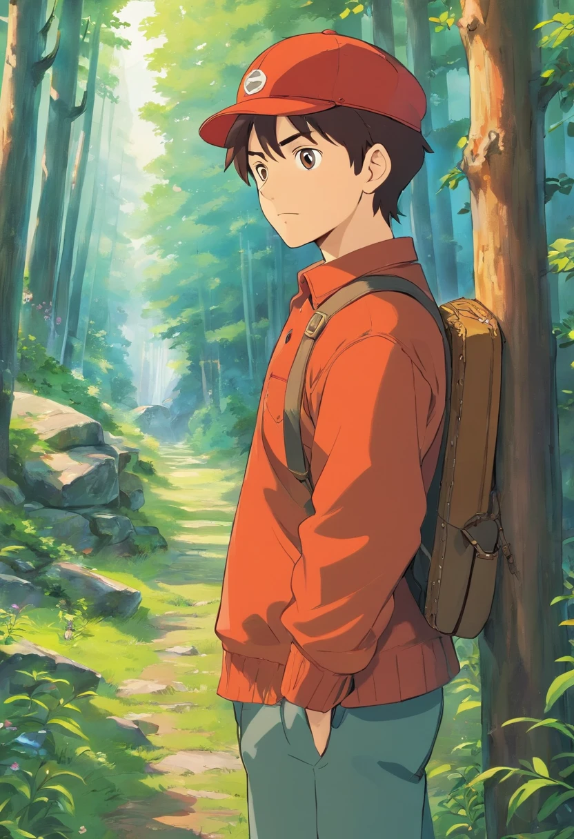 i want a charachter who is a young man in like his 20's living in 1940, he is a lumberjack make him readhead and mascullar