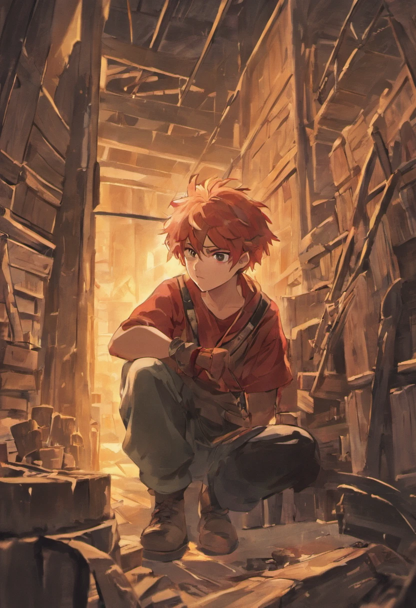 i want a charachter who is a young man in like his 20's living in 1940, he is a lumberjack make him readhead and mascullar
