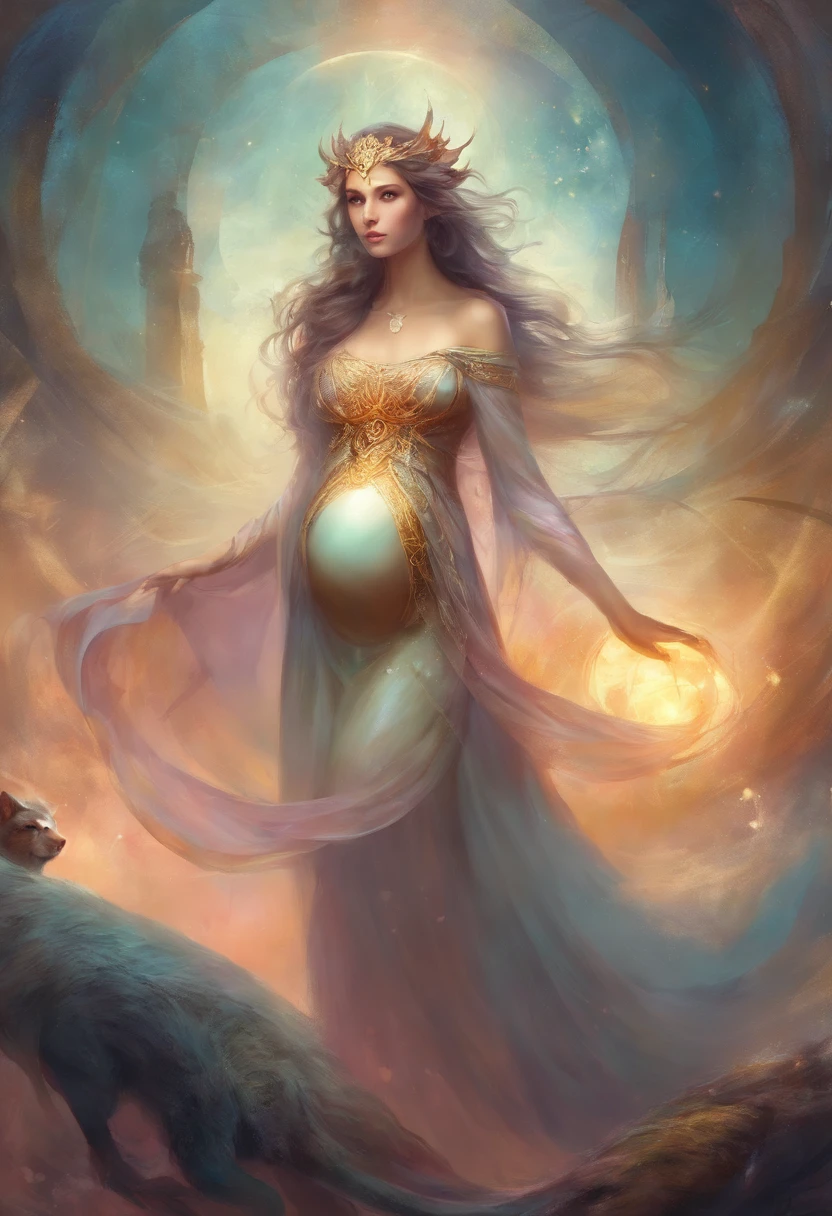 The woman ,Pregnant,pregnant with a monster.
