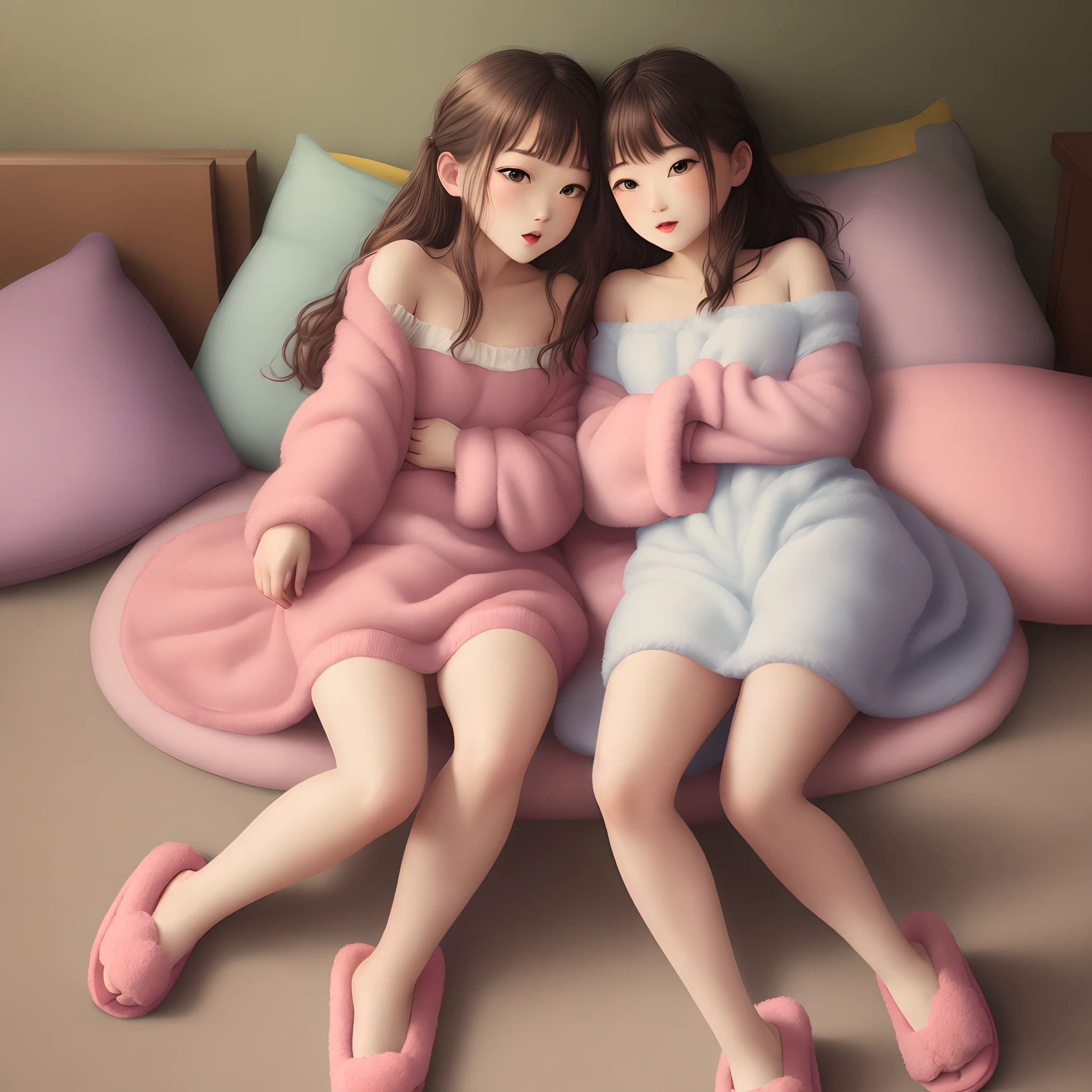 Risa, black haired japanese girl, sitting in bed , cute, beautiful, crossing legs, realistic style, highly detailed, 4k, look at camera, face close-up, (NUDE), highly detailed face, seductive