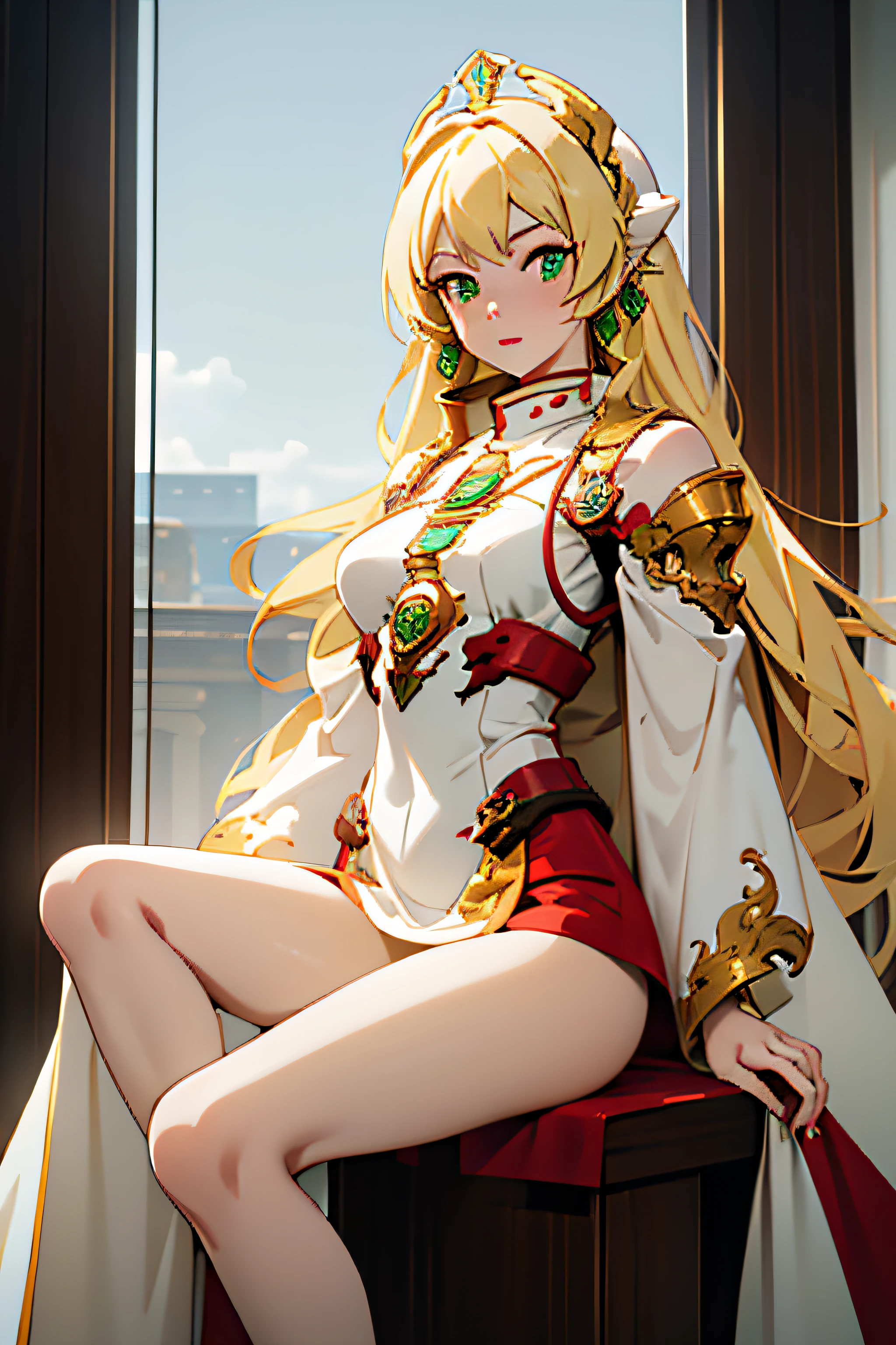 1girl, 18 year old female, Nero Claudius, Fate/Grand Order, anime style, ultra realistic, high detail, sexy pose, sexy, beautiful, exposed skin, slender, exposed breast, medium breast, nipples, nude, moon, stars, absurdres, high res, ultrasharp, 8K, UHD, retina, masterpiece, accurate, anatomically correct, perfect anatomy, textured skin, super detail, high details, high quality, award winning, best quality, high res, looking at viewer, detailed eyes, four fingers and one thumb per hand, perfect hands, two arms only, blonde hair, light green eyes, full body