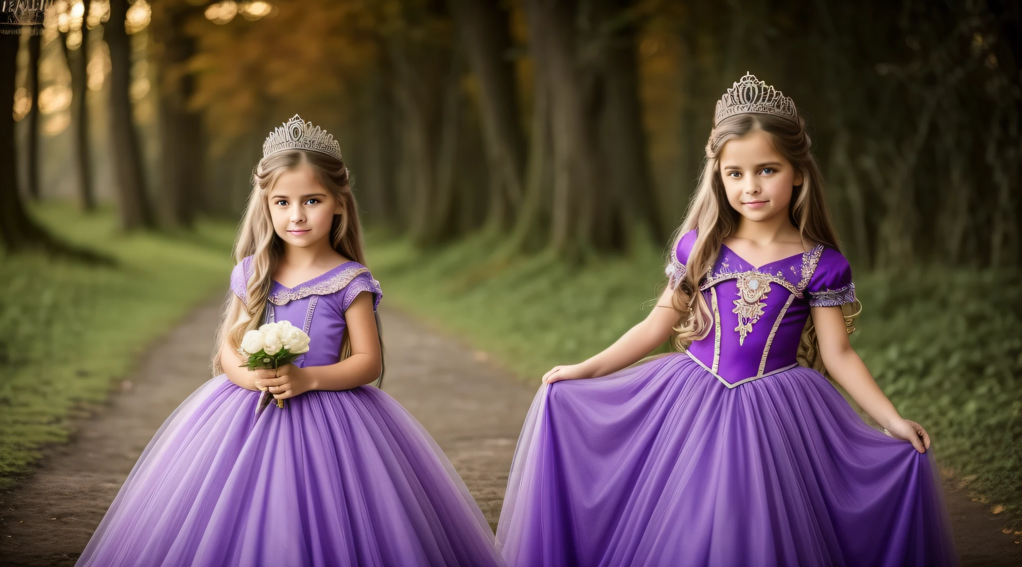  long hair and blonde, em um vestido roxo sentado em um fardo de feno, lovely languid princess, lindo modelo jovem, wearing purple romantic tutu, Retrato da princesa da fada, Em um estilo de Halloween, princesa bonita, lovely dark autumn princess, imagem de alta qualidade, princesa fada, Conto de fadas de bruxa, vestido roxo, menina jovem bonito, fantasy fairytale story, Tirado com uma Canon EOS 5 D