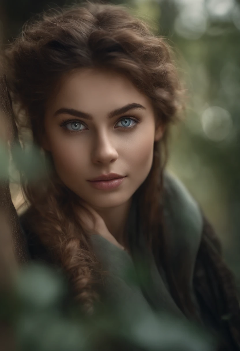 (realistic, photo-realistic:1.37),(8k, RAW photo, best quality, masterpiece:1.2), cute, ultra-detailed,heart-shaped pupils,physically-based rendering, ultra high res, kodakvision color, shot on Arricam LT Camera, bokeh, sharp focus, looking at viewer,photorealistic,realistic, solo, photorealistic, best quality,extremely detailed face,extremely detailed eyes and face, beautiful detailed eyes,absurdres, incredibly absurdres,haunting smile,Messy hair, floating hair, ,