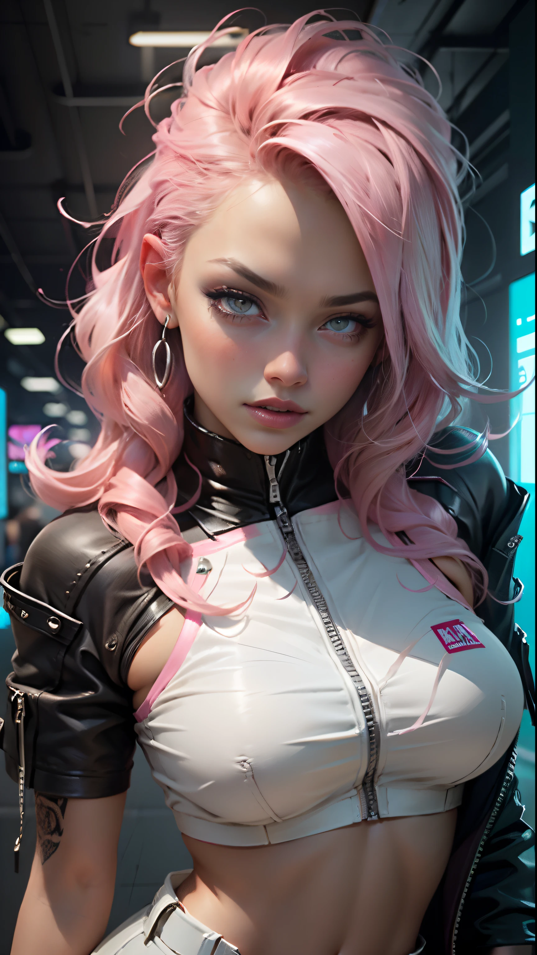 <lora:unhorny_v01:-1> 1girl, (waist up shot, erotic, sexy:1.1), <lora:Squeezer2:0.4>
cyberpunk hacker in a neon-lit room, vibrant neon lights, electric blues and pinks, focused and intense expression, multiple screens reflecting in her eyes, futuristic attire, surrounded by advanced technology