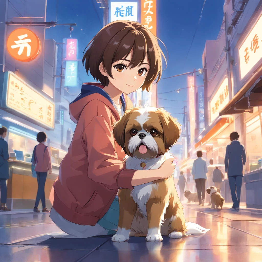 Nick shih tzu doente no veterinario