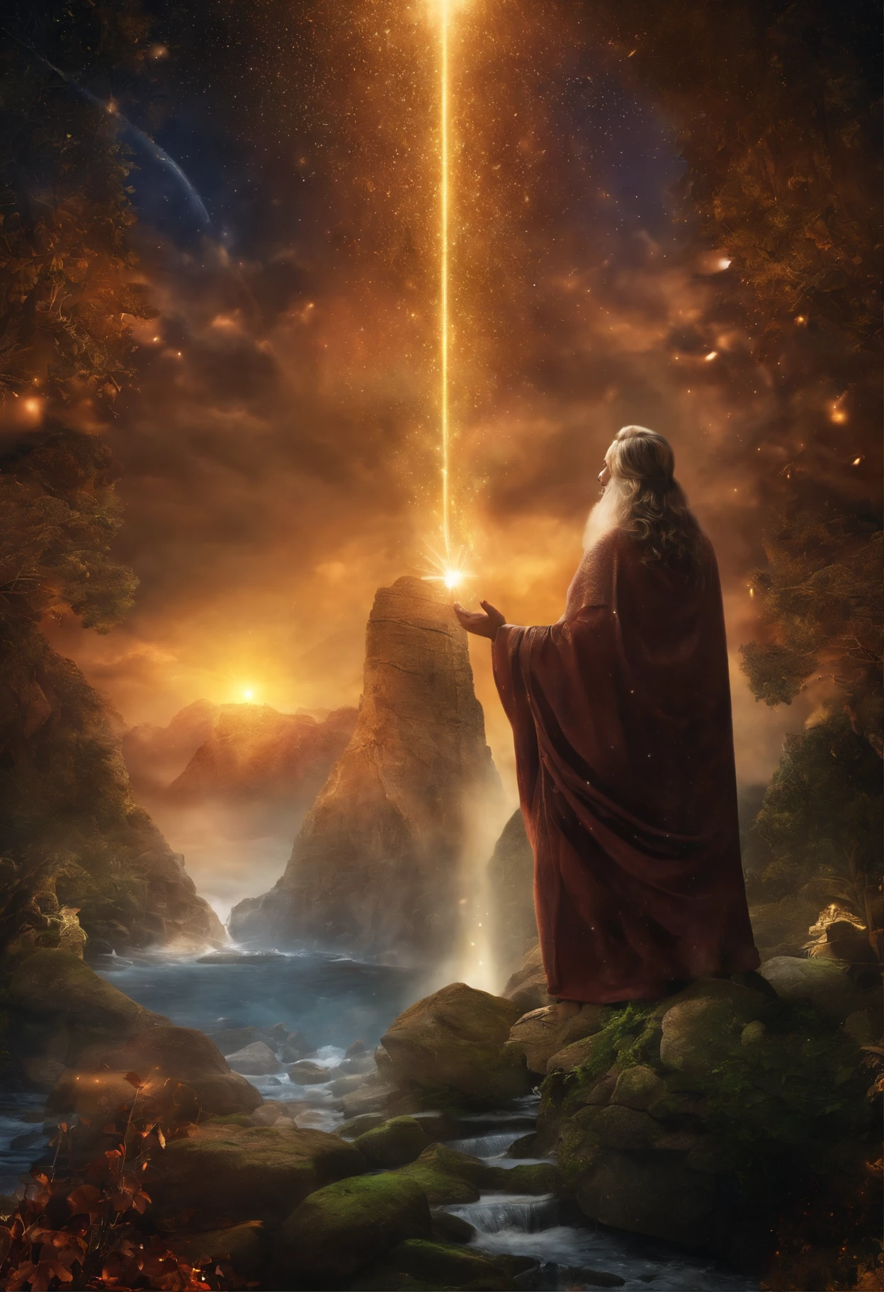 New Year's Eve According to the Bible, Sol, And Jeremiah is strong and faces battles, Biomechanicals, estranho, assustador, pesadelo, cores muito brilhantes, light particles, com luz brilhante, Mshiff, Arte do papel de parede, papel de parede uhd 1920x1080px