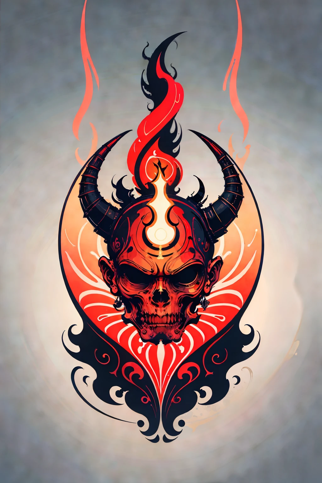 draw a genie lamp, graphic t-shirt design artwork, flat design of a retro vintage, beach, colorful tones, highly detailed clean, vector image, photorealistic masterpiece, professional photography,