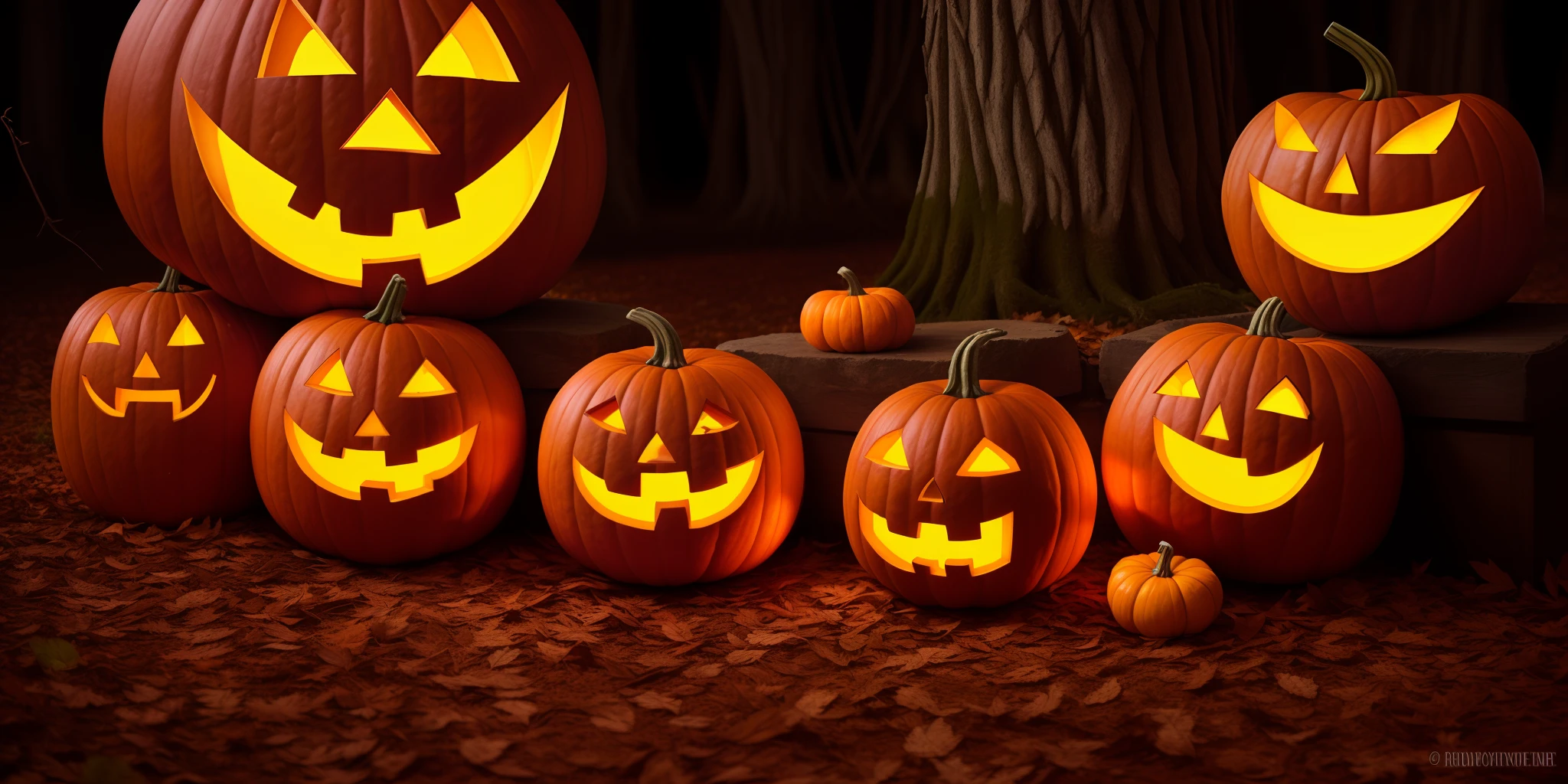 October's pumpkins are so neat,  
And Halloween brings lots of treats