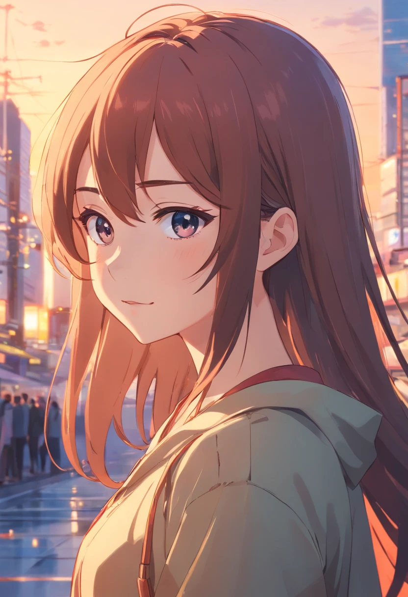 Long haired anime girl, cute anime girl anime style 4K, cute anime girl, beautiful anime girl, cute anime girl portrait, cute anime girl portrait, cute anime