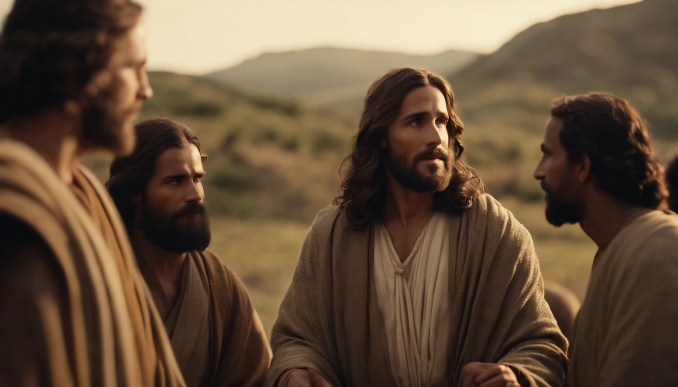 Jesus Talking to Some Disciples