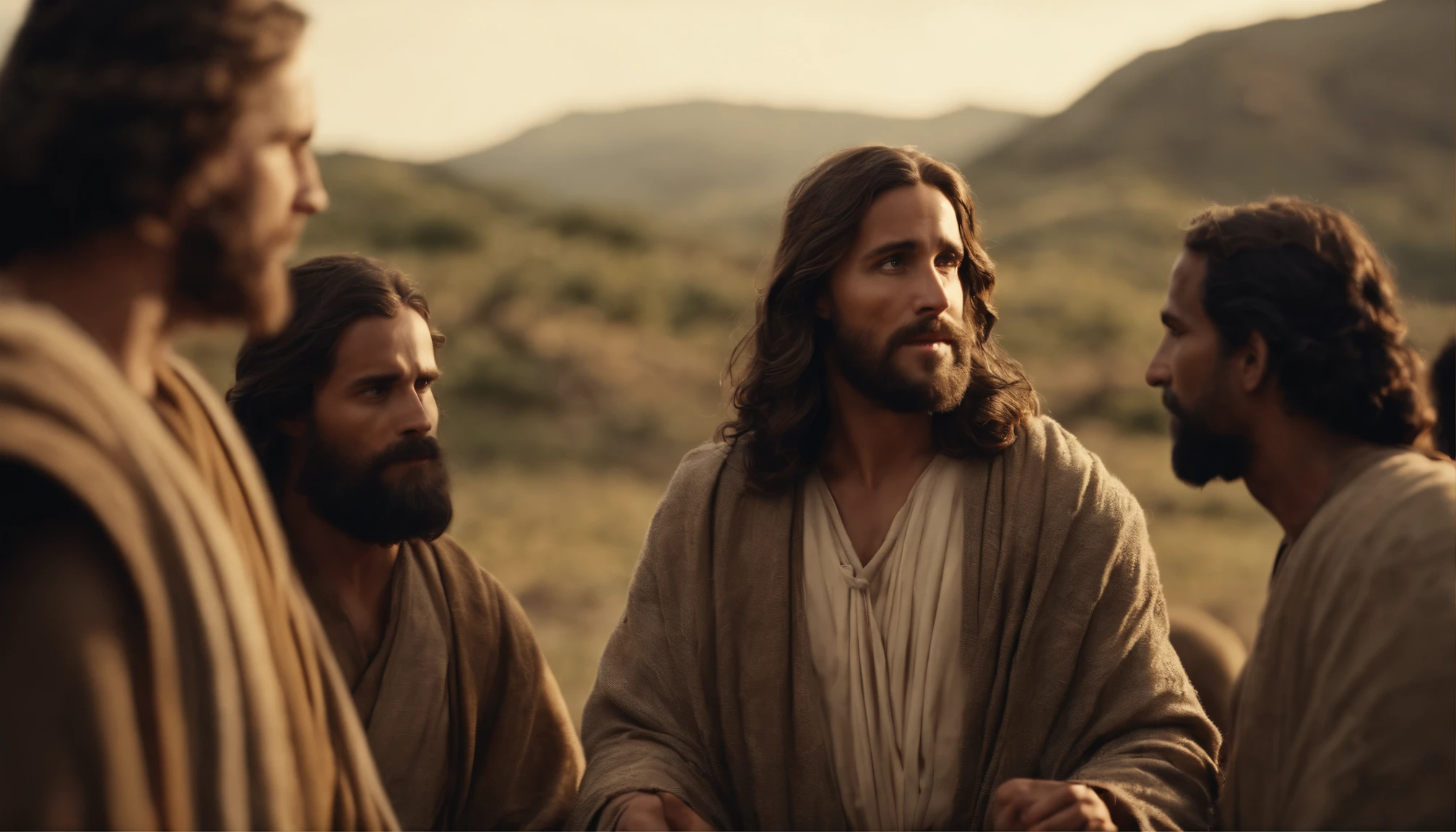 Jesus Talking to Some Disciples