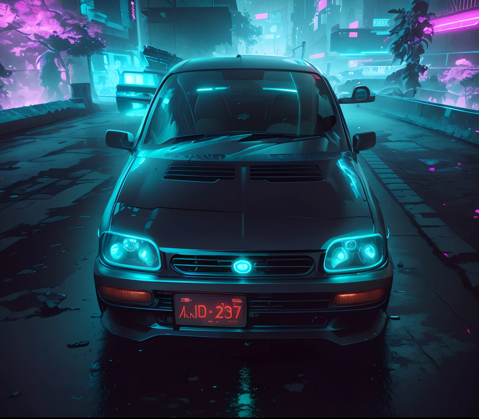 Cyberpunk background