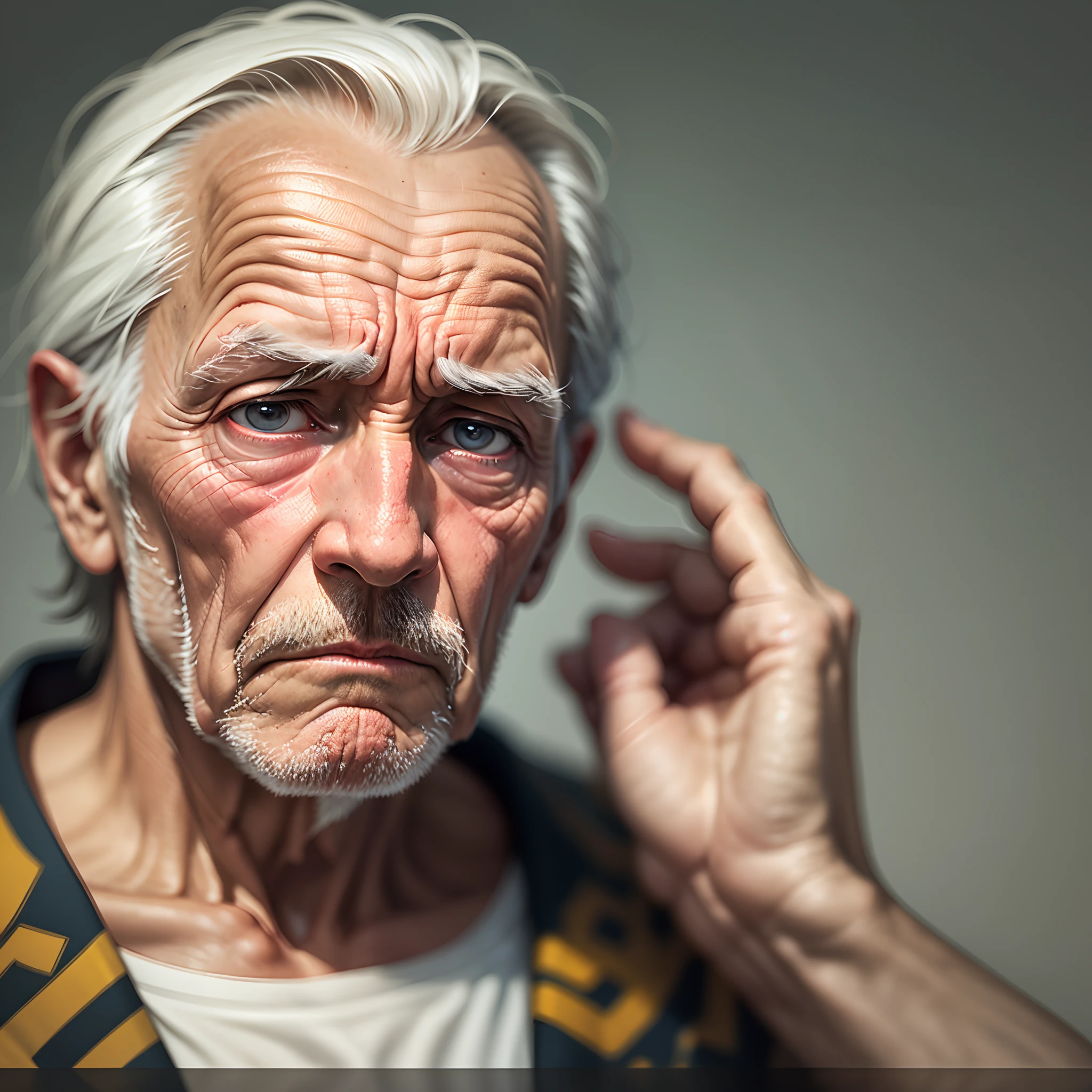 Old man with a sad expression --auto --s2