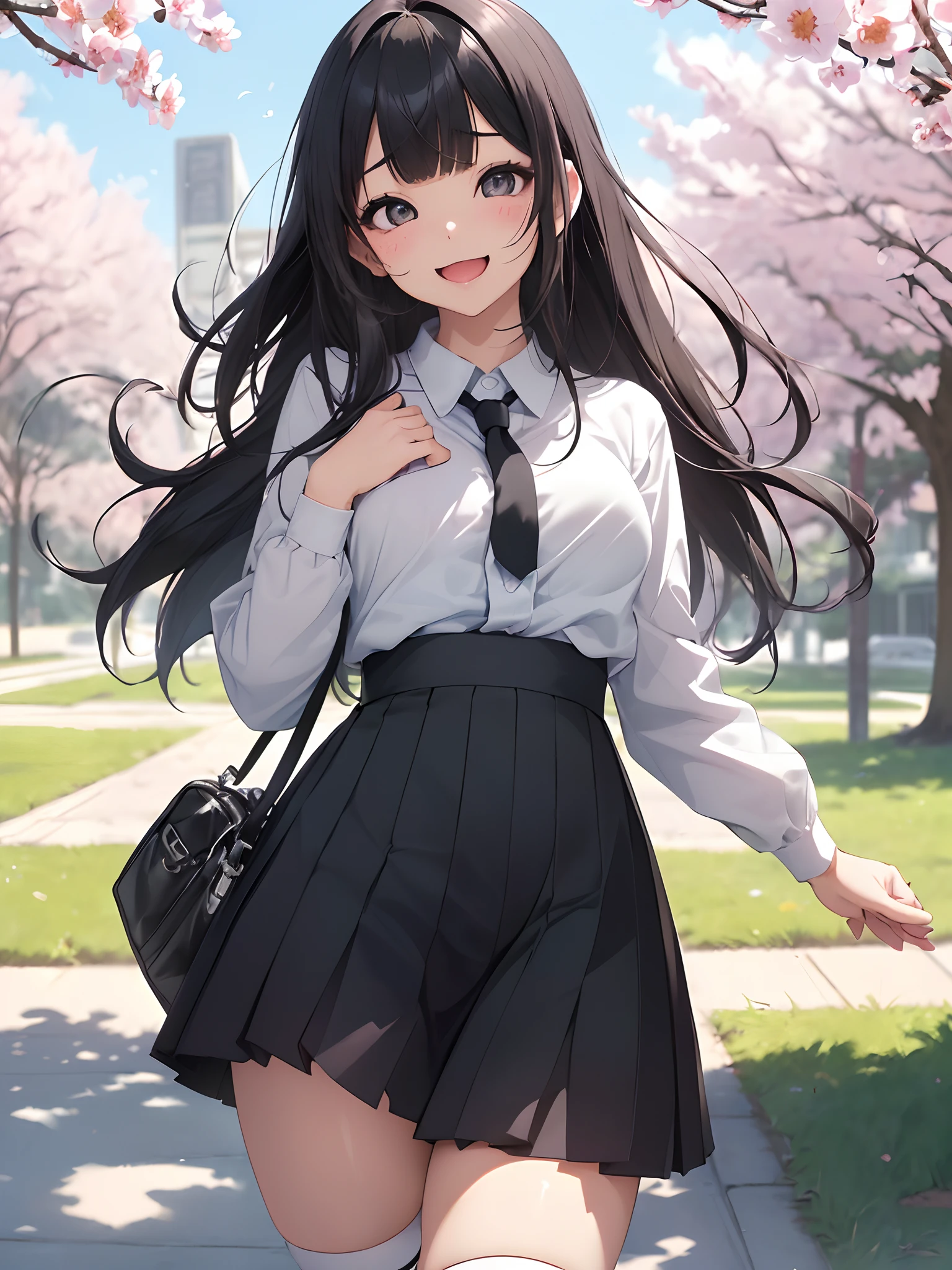 heart hands 、Ahegao、Black pleated skirt、A dark-haired、Blunt bangs、(On a bright spring day (day:1.0), Under the clear blue sky (skyporn:1.0), Ahegao ( Silly / Sexual ecstasy)、Cross-eyed、Stranger、View other people、Blunt bangs、 over-kneehighs,Ahegao , Skew
break
High school girl walking with hair fluttering in the wind (hair:1.0). The edges of the image are softened, Young in the scene々Capture the vibrant essence.
break
Her smile, Render with soft focus, illuminating the surroundings (Smile:1.0) 、
break
Each stride she takes is full of energy (stride:1.0), And her light laughter echoes in the air (laught:1.7), Fully encapsulated with soft focus technology.
break
The background is a little blurry, Highlight her in this spring scene.
:1.2)、