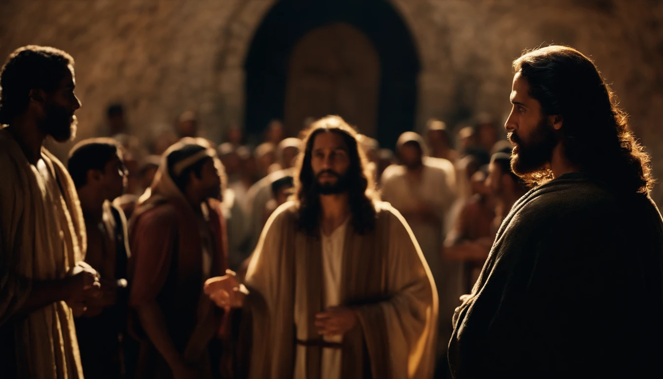 Jesus Cristo. a beira de um rio, Talking to Some Disciples,