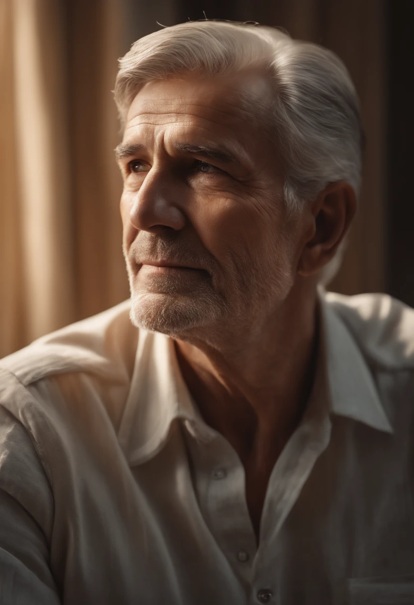 (best quality,4k,8k,highres,masterpiece:1.2),ultra-detailed,(realistic,photorealistic,photo-realistic:1.37),portrait,classic oil painting,warm colors,gentle lighting,loving expression,caring father,aged face,detailed wrinkles,gray hair,kind eyes,smile lines,strong jawline,proud,wise,protective,soft lighting,subtle background,peaceful atmosphere