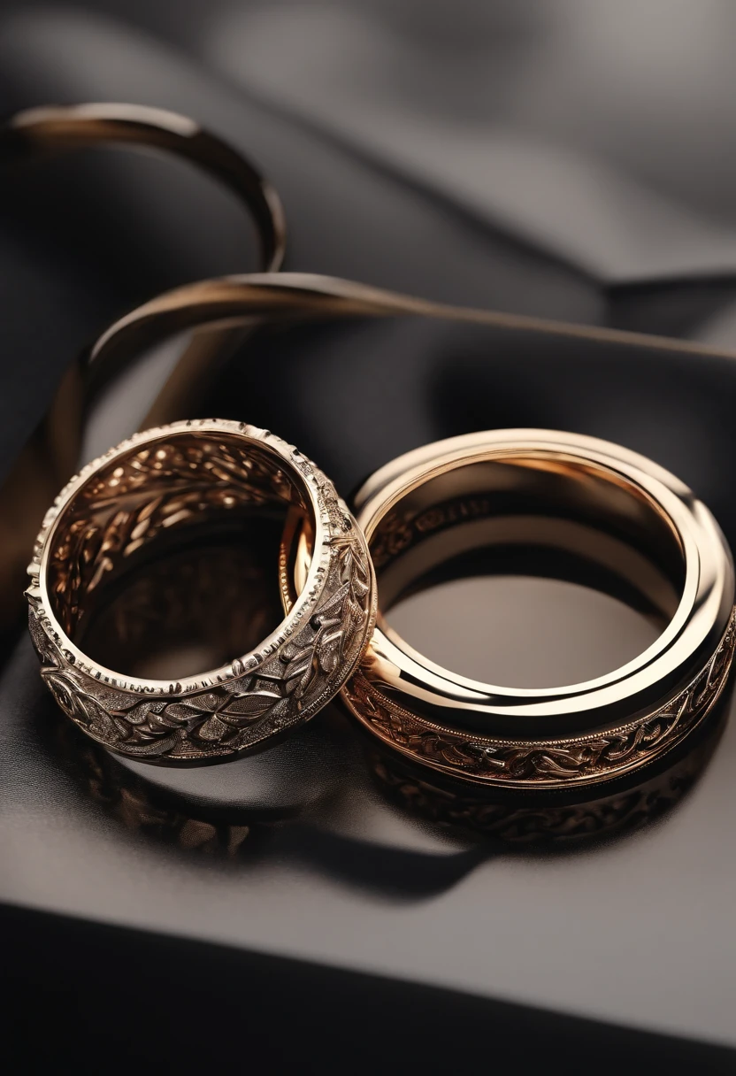 Metal rings,Stylish and simple,tmasterpiece,8K high-definition,Details