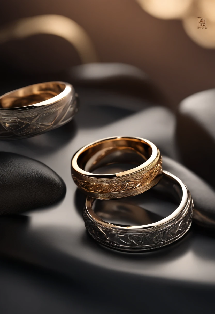 Metal rings,Stylish and simple,tmasterpiece,8K high-definition,Details