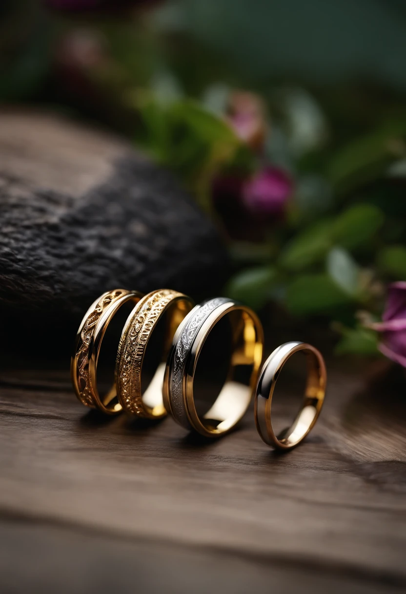 Metal rings,Stylish and simple,tmasterpiece,8K high-definition,Details