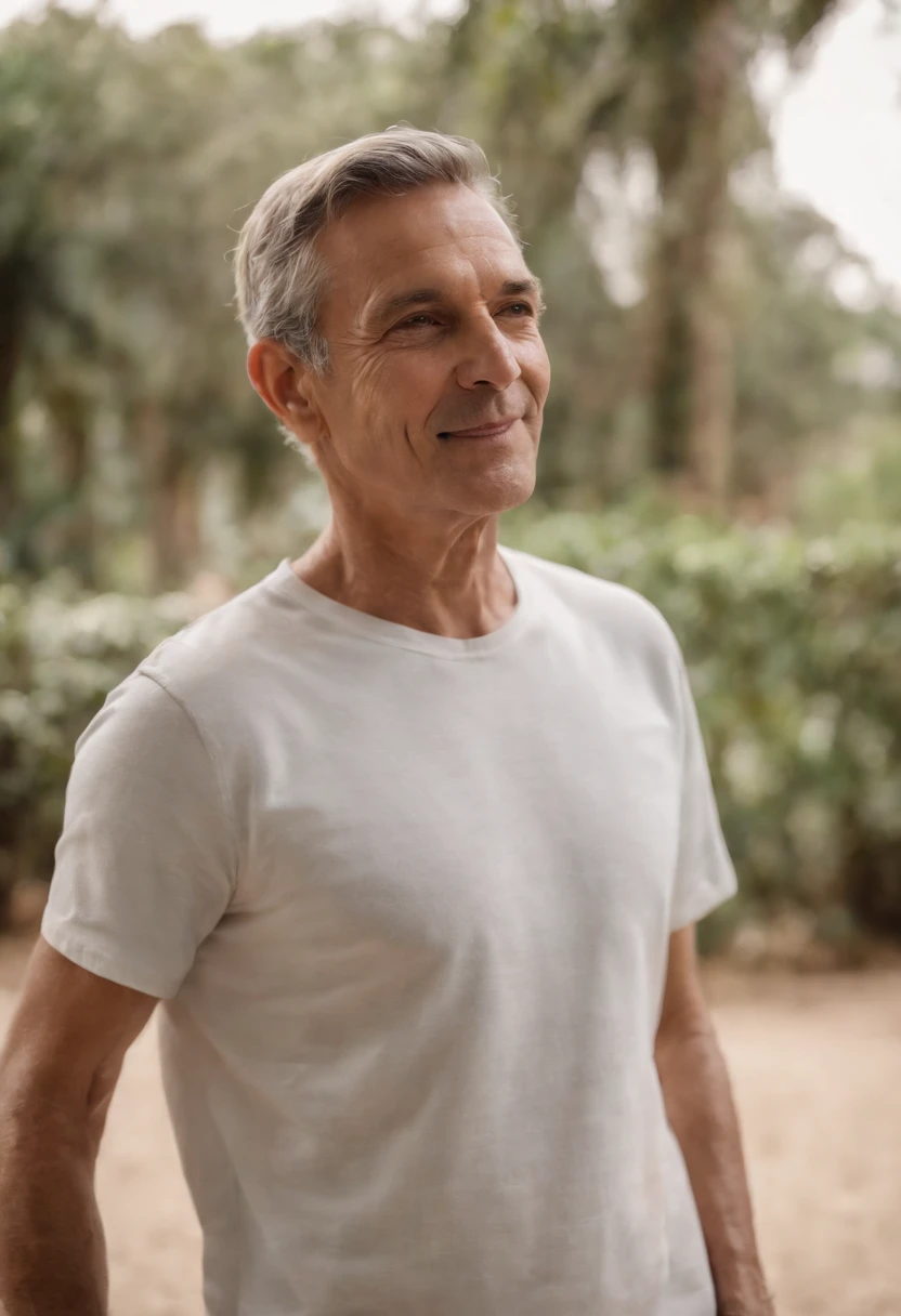 (um homem), (50 anos), (brasileiro), (camiseta branca) , (sapato de couro), (meio corpo), (soft-lighting), (master part), (melhor qualidade), (8k UHD), (DSLR Camera), (grain of film), (Very detailed), (filmado em Canon), 85 millimeters, (profundidade de campo rasa), (vida real), (fotografia), (kodak vision color), (corpo de ajuste perfeito), (high resolution), (renderizado), (extremamente detalhado), (pele detalhada), (Paisagem linda), (profissional), (City of São Paulo)