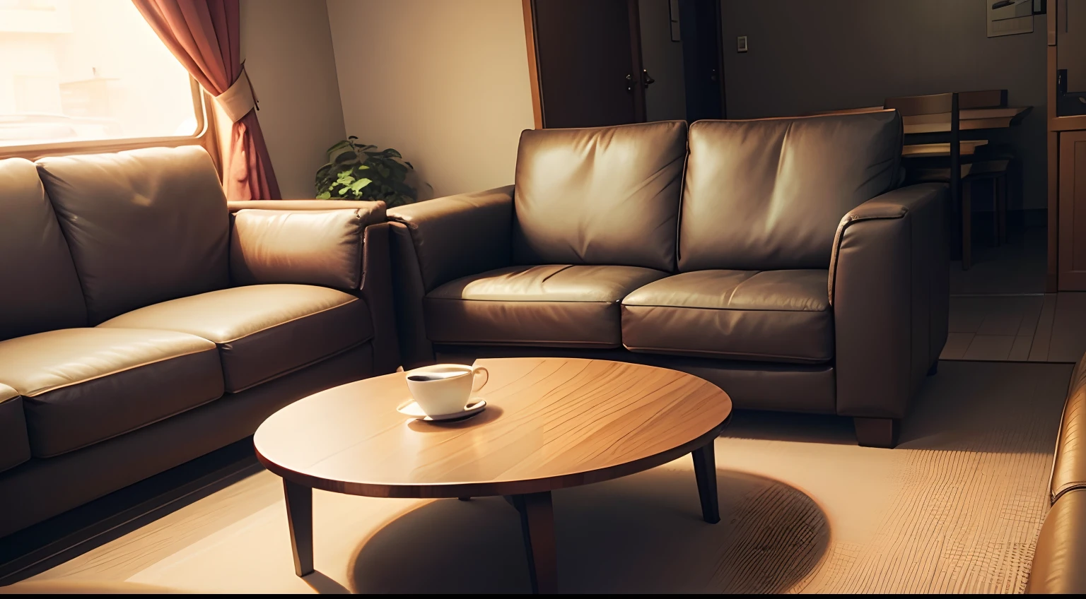 cafes、early evening、coffee、sofas