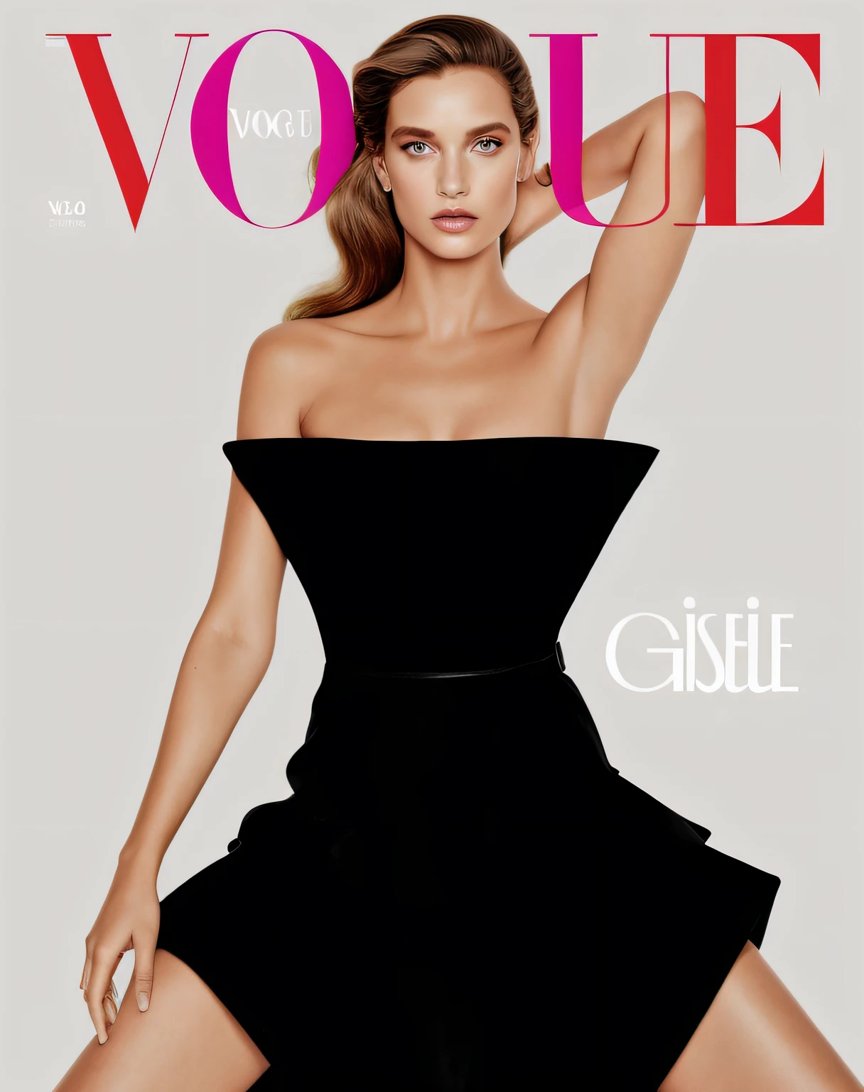 um close up de uma mulher com um vestido preto em uma capa de revista, Poses de capa da Vogue, Vogue Italy, Vouge, Italy, Foto da revista Vogue, Photoshoot para a revista Vogue, Foto de capa da Vogue, estilo de capa da vogue, Fotografia da revista Vogue, Vogue Rendering, Estilo Revista Vogue, Editorial Oficial da Vogue, Capa da Vogue : :, Da revista Vogue, vogue photoshoot, para a vogue, hd, hiperrealista