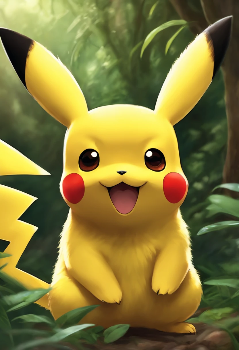 criar uma tela retangular com um pikachu de pokemon